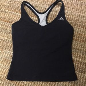Adidas built in bra workout exercise top